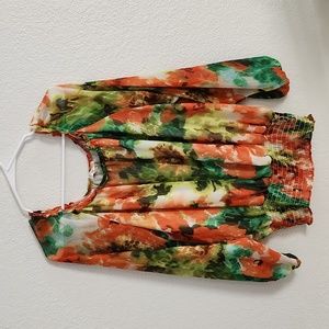 UNIFORM JPR FLORAL BLOUSE SIZE XL